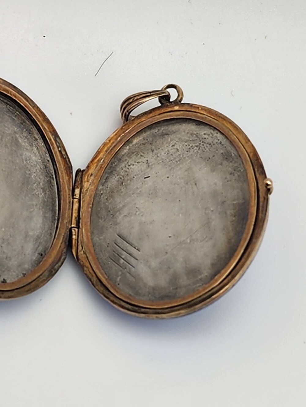 Antique Victorian 14K & Blue Enamel Doves, Ribbon, & Stars Locket - Picture 8 of 10